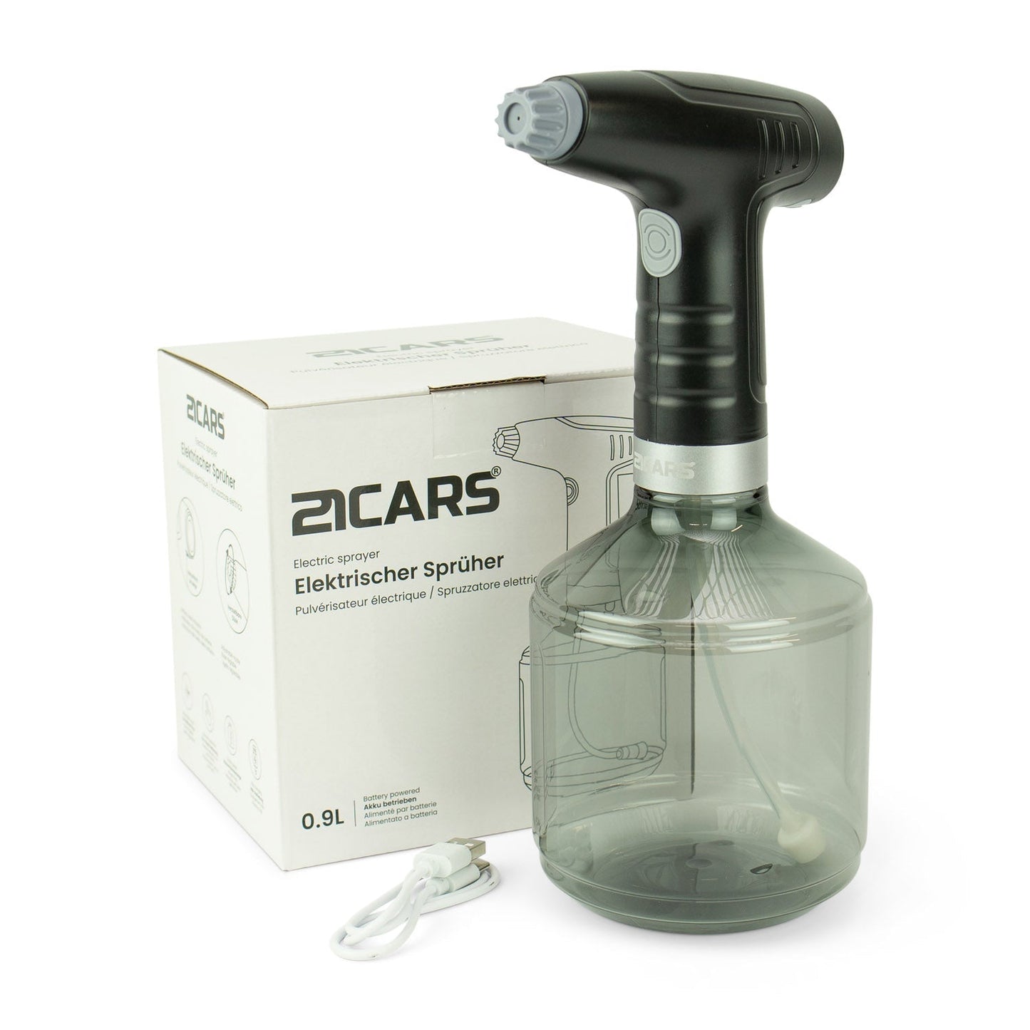 Bouteille à Sprühsche Akku | 0,9 litre