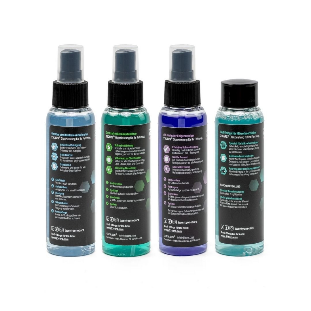 Kit de démarrage Nettoyage et Entretien | 4 x 100 ml