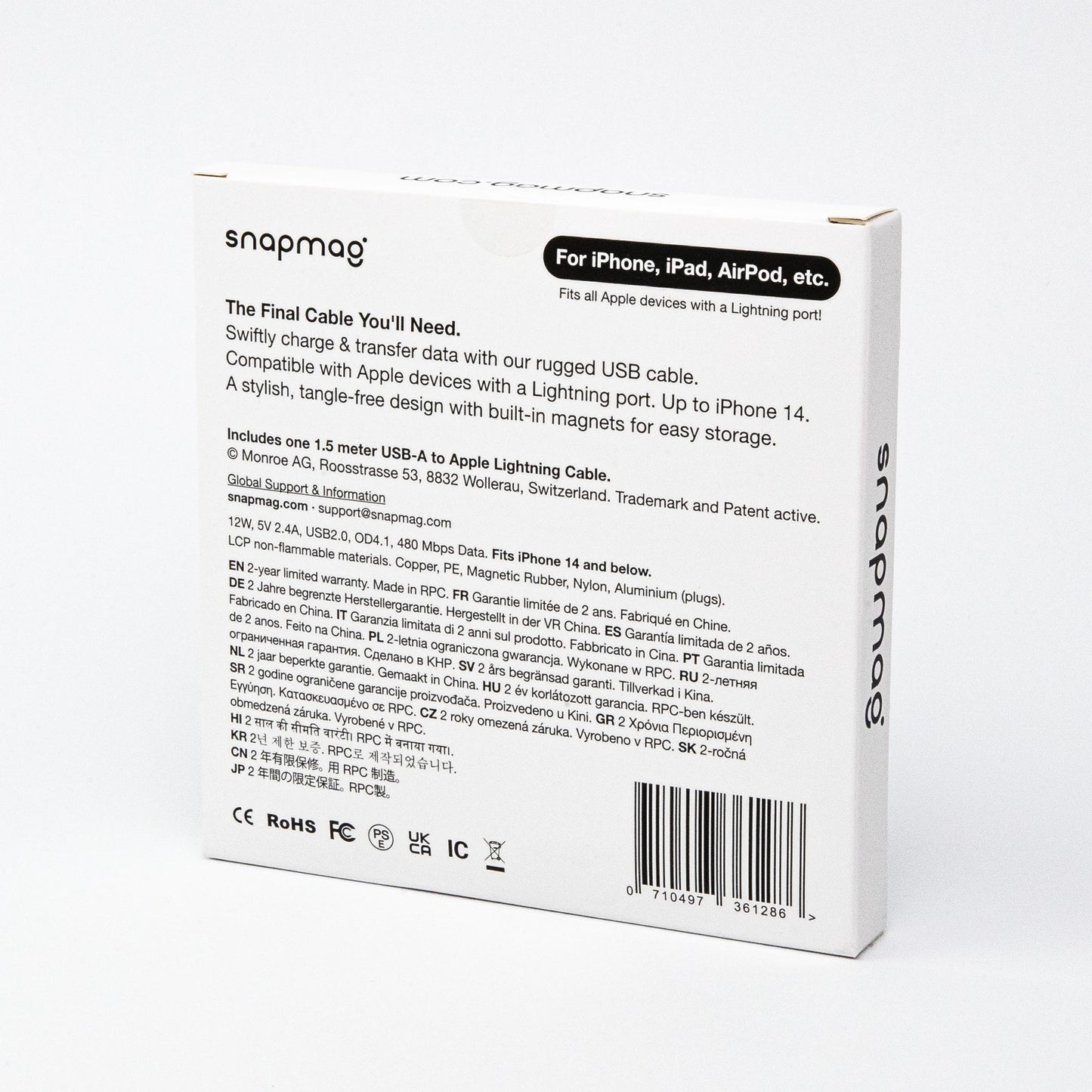 Lade- und Datenkabel USB-A auf Lightning | 1.5 m