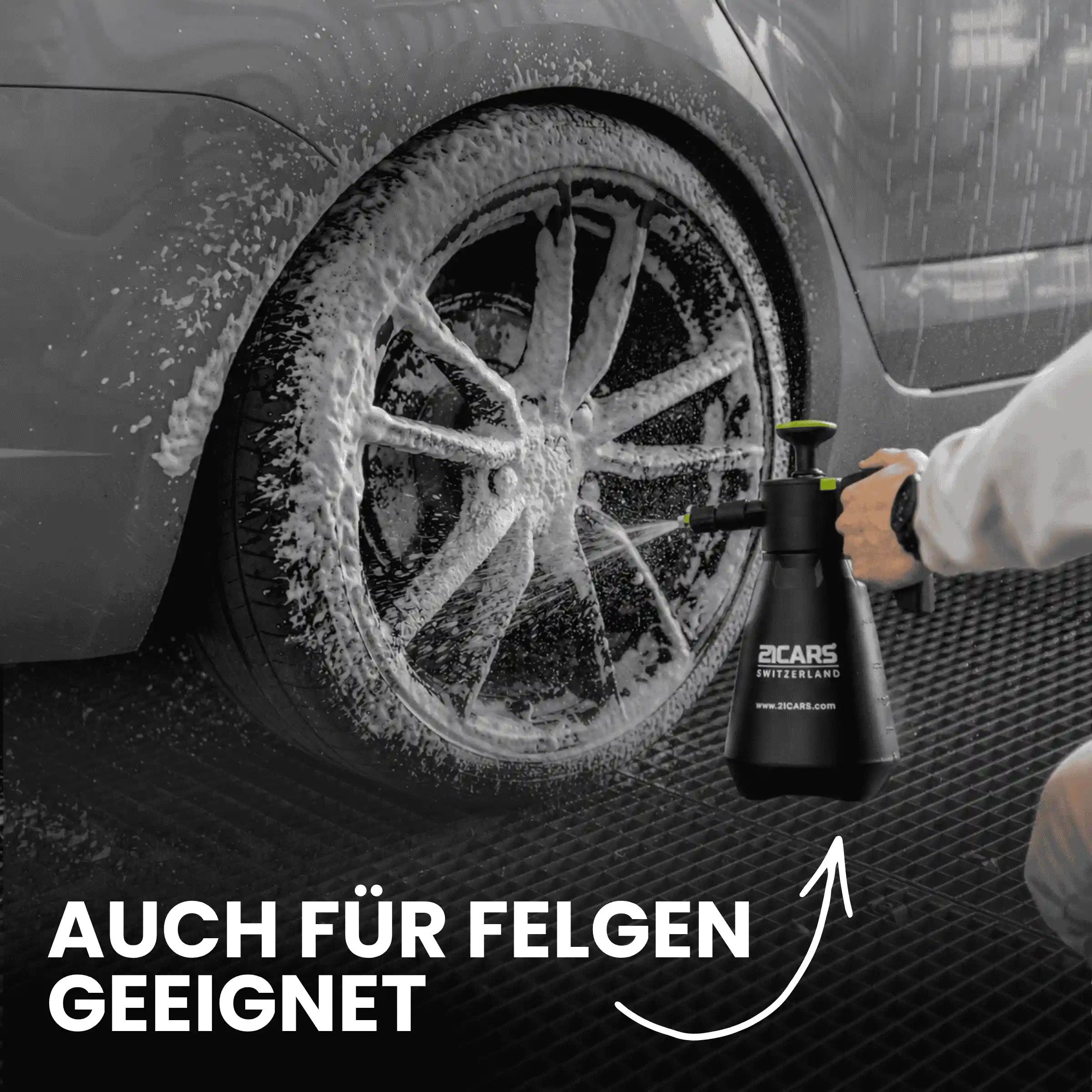 Aktivschaum Kanone auch für Felgen Geeignet erklärt