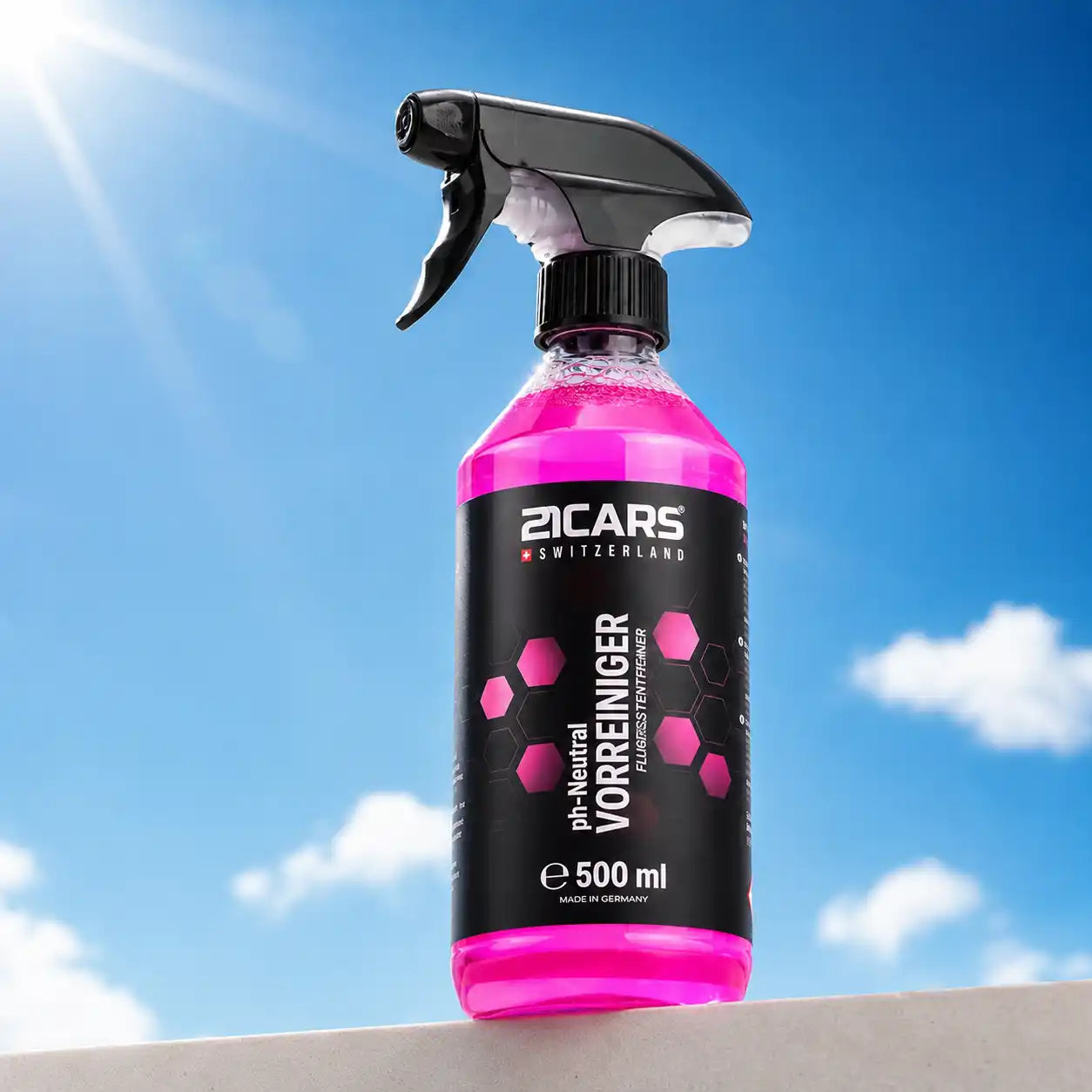 Flugrost Entferner Produkt Lifestyle Bild mit Klarem Himmel