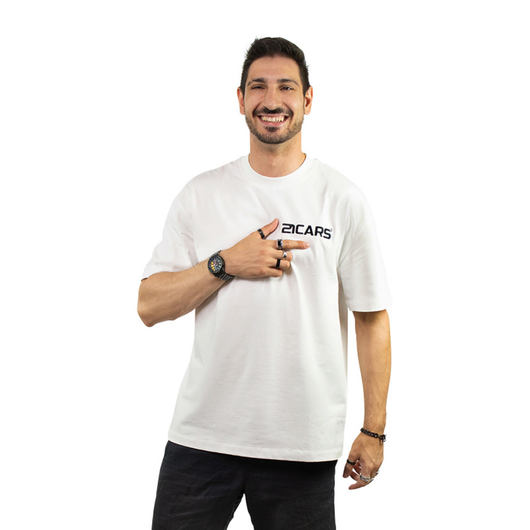 T-shirt oversize blanc classique | CL01
